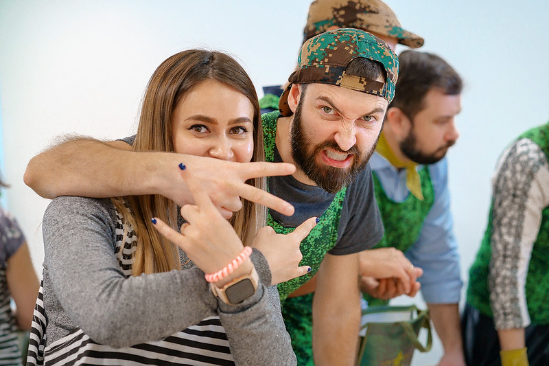 Корпоратив на День строителя в Grodno с уличными активностями